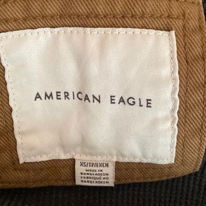 American Eagle men’s lined jacket with hood.